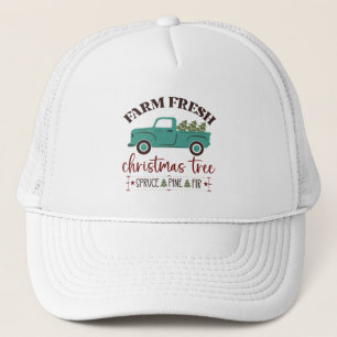 festive farm fresh Christmas tree Trucker Hat