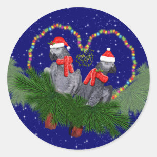Festive Featherballs Sticker