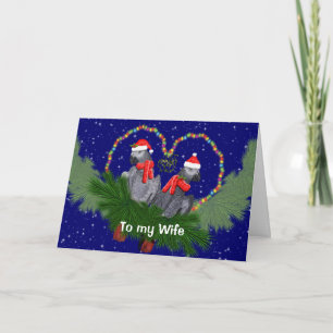 Festive Featherballs (Wife) Card