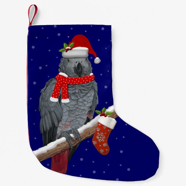 Festive Feathers Christmas Stocking (Front)
