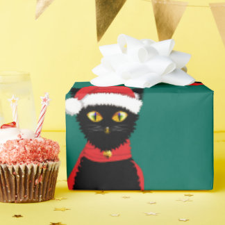Festive Felines Wrapping Paper