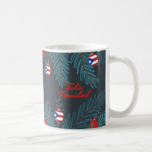 Festive Feliz Navidad Puerto Rican Coffee Mug