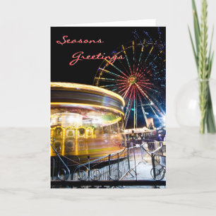 Festive Ferris Wheel Christmas Card