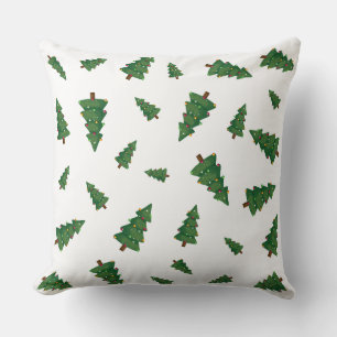 Festive Fir – Christmas Tree Pattern Throw Pillow