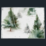 Festive Fir Tree Gift Bag<br><div class="desc">Celebrate the season with the charming Festive Fir Tree Gift Bag! Featuring a delightful design of small Christmas trees in soft winter tones, this decorative bag adds a magical touch to any holiday gift. Made from durable, eco-friendly paper with sturdy handles, it’s perfect for wrapping presents in style — from...</div>
