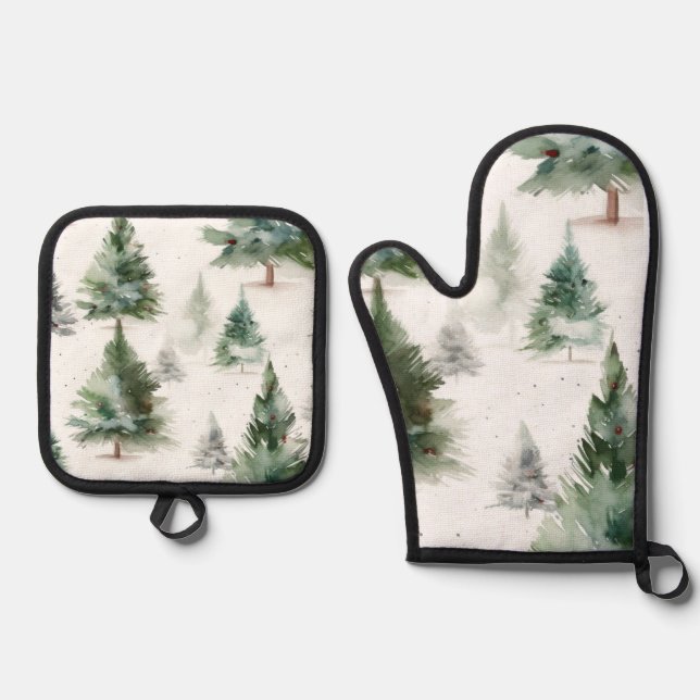 Festive Fir Tree Kitchen Set (Front)