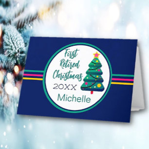 Festive, First Retired Christmas Card