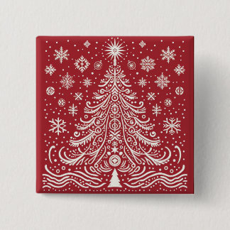 Festive Flair: Christmas Tree Buttons & Patches