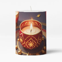 Festive Flame with Candle: Diwali Special