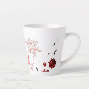 Festive Flat Lay Birthday Party Background Latte Mug