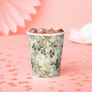 Festive Floral Ivy: Festive Paper Cups