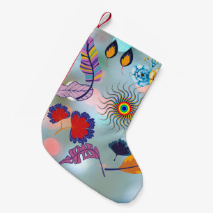 Festive Floral Stocking – Artistic Holiday Charm
