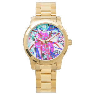 FESTIVE FLOWER ART WATCH
