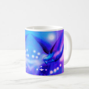 Festive flying angels coffee mug