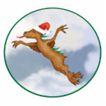 Festive Flying Chupacabra Ornament Photo Sculpture Ornament<br><div class="desc">Chupi Chupacabra is in a festive mood as he flies through the clean crisp morning air of a winter’s day.</div>