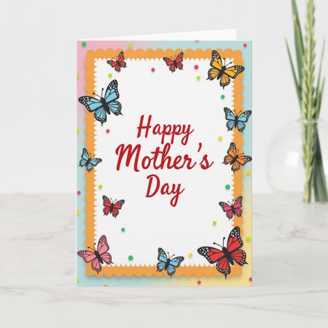 Festive Flying Insects Card (Front)