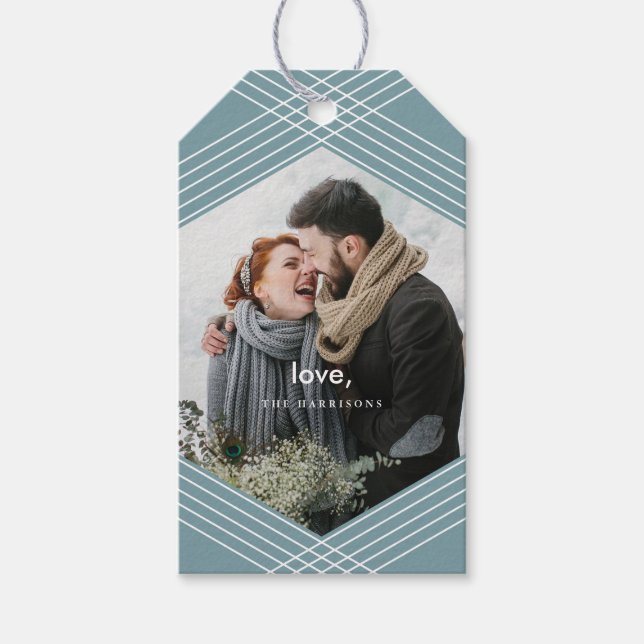 Festive Focus | Grey Blue | Gift Tags (Front)