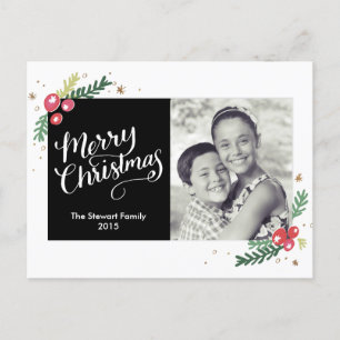 Festive Foliage Collection Holiday Postcard