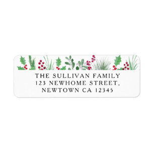 Festive Foliage Return Address