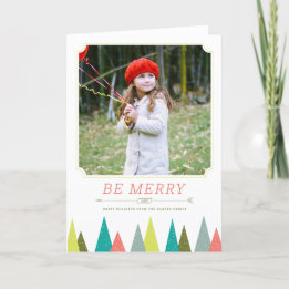 Festive Forest Holiday Photo Cartes de voeux