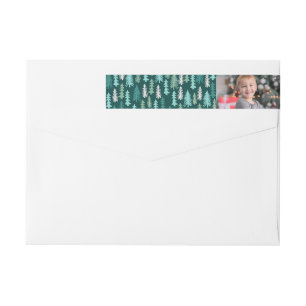 Festive Forest   Holiday Photo Wrap Around Label