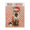 FESTIVE FOX Candy Cane Postcard