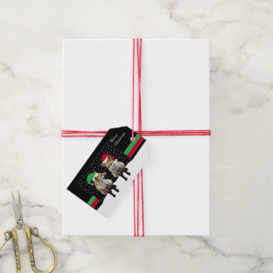 Festive Fox Cubs Gift Tags