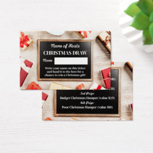 Festive Frame, Christmas Party Raffle Tickets