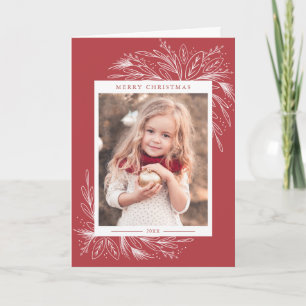 Festive Frame, Christmas Photo Greeting card