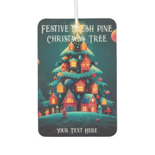 Festive fresh pine scented Christmas Tree Air Freshener