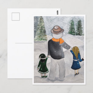Festive Friends Painting by Alfred Fox Collectable Postcard