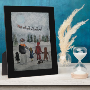 Festive Friends Painting by Alfred Fox Plaque