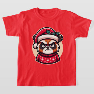 Festive Frown - Christmas Critter Charm T-Shirt