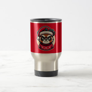 Festive Frown - Christmas Critter Charm Travel Mug