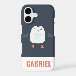 festive funny cute penguin personalized childrens