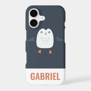 festive funny cute penguin personalized childrens