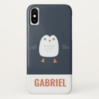 festive funny cute penguin personalized childrens
