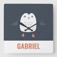 festive funny cute penguin personalized childrens