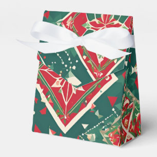 Festive Geometric Christmas Charm Favour Box