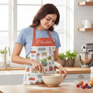 Festive Gifts Christmas Holidays Personalized Name Apron