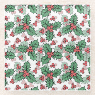 Festive  glass coaster