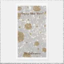 Festive Glitter Happy New Year Napkins