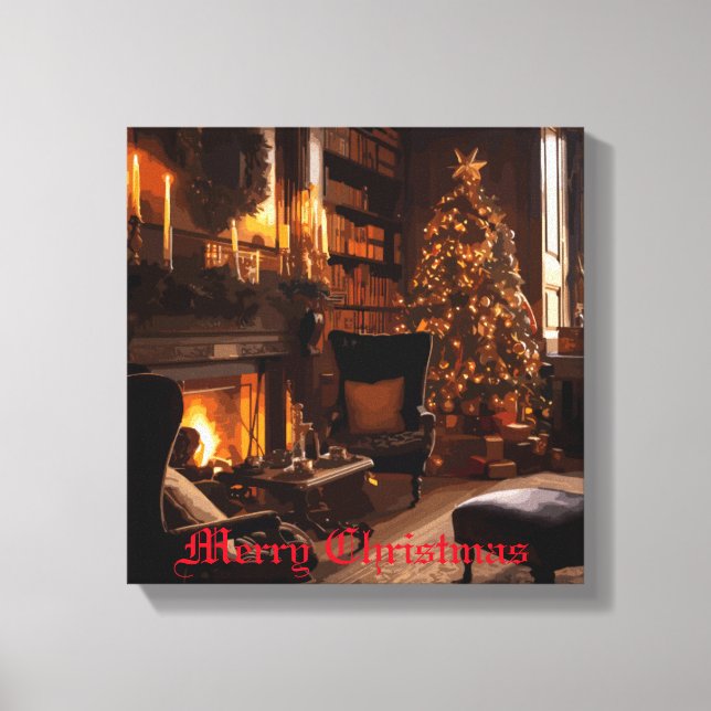 Festive Glow Canvas Print (Front)