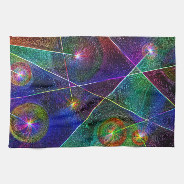 Festive Glow Kitchen Towel (Horizontal)