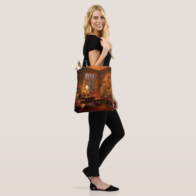 Festive Glow Tote Bag (On Model)