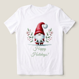 Festive Gnome Greetings Tri-Blend Shirt