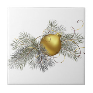 Festive Gold Decoration Tile