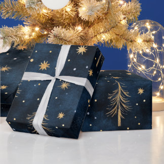 Festive Gold Wrapping Paper