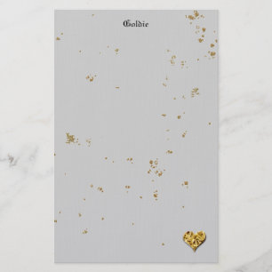 Festive Golden Cookie Stationery