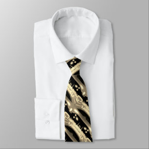 Festive golden moments smart fashion tie